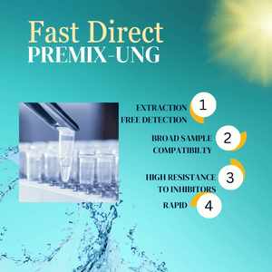 Fast Direct Premix-UNG - Extraction-Free Direct Detection from Various Samples - 10 reactions of 25 ul / Vial